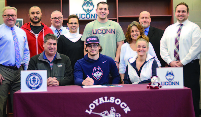 Webb Weekly Gem of the Week… Loyalsock’s Hunter Webb Signs His Letter of Intent to Attend the University of Connecticut