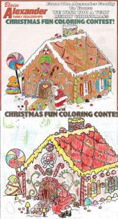 Blaise Alexander Christmas Coloring Contest Winners!