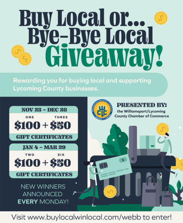 Williamsport/Lycoming Chamber of Commerce Launching Contest To Promote Local Businesses