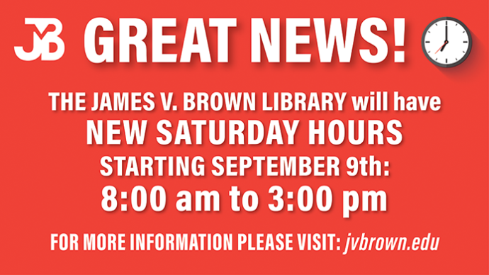 Library Expands Saturday Hours to Better Serve Community