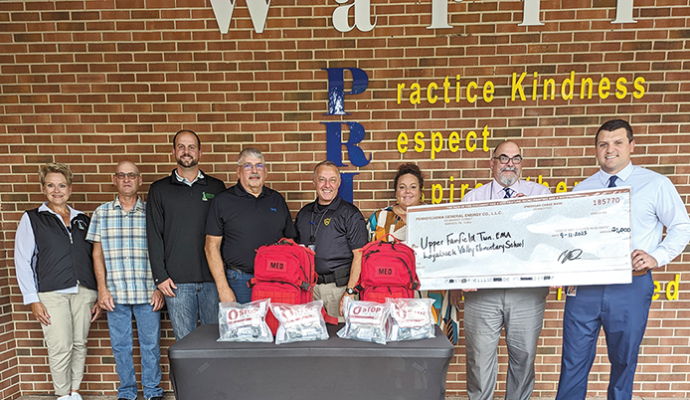 Pennsylvania Gas and Electric Company Donates $1,000 To Upper Fairfield Township Emergency Management Agency Toward Purchase of Life Saving Equipment