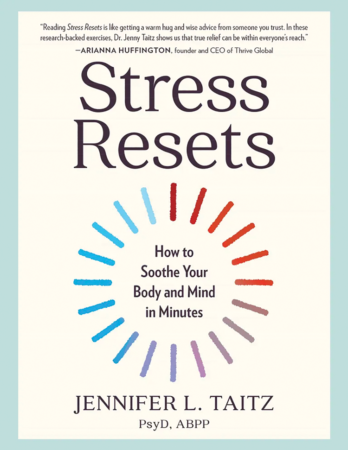 The Bookworm Sez: “Stress Resets: How to Soothe Your Body and Mind in Minutes” by Jennifer L. Taitz, PsyD, ABPP